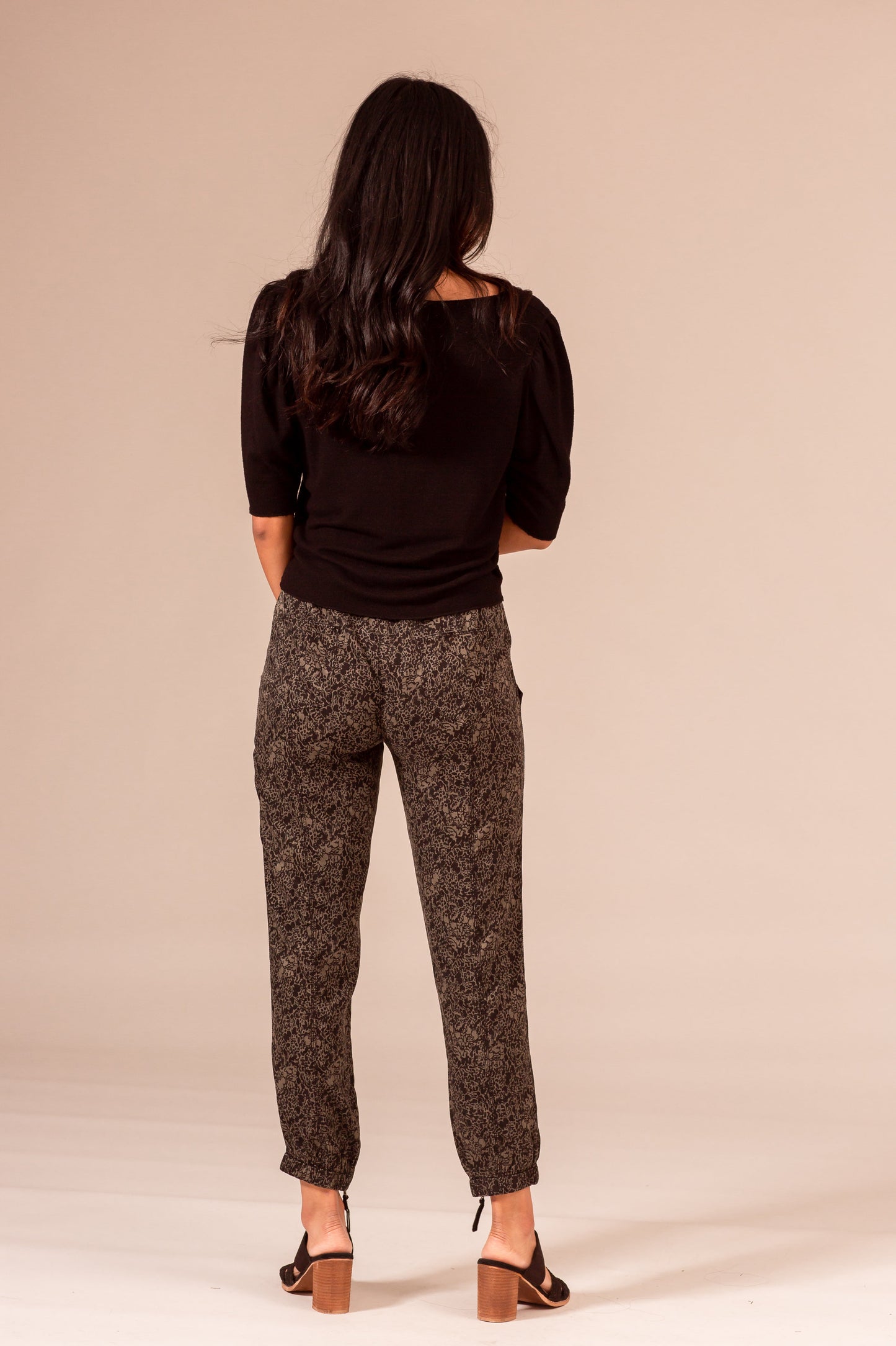 Printed Cupro Jogger