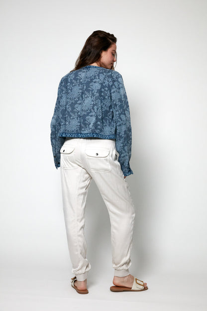 Beau Lyocell Denim Braid Jacket