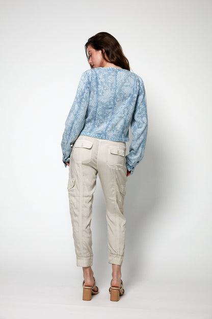 Beau Lyocell Denim Braid Jacket