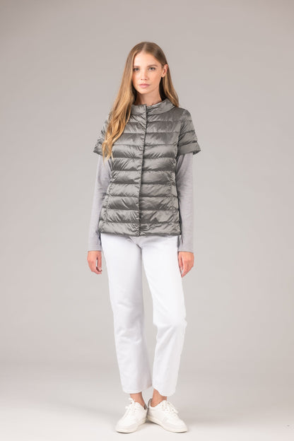 Short Sleeve Puffer Jacket