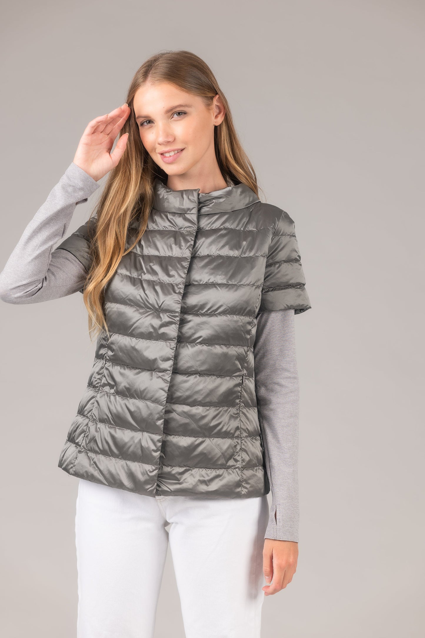 Short Sleeve Puffer Jacket