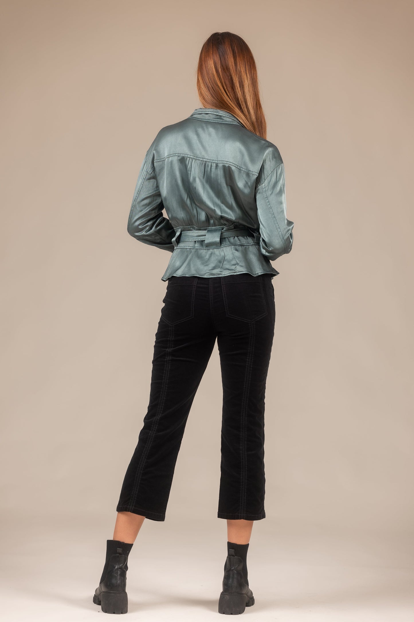 Silky Satin Utility Jacket