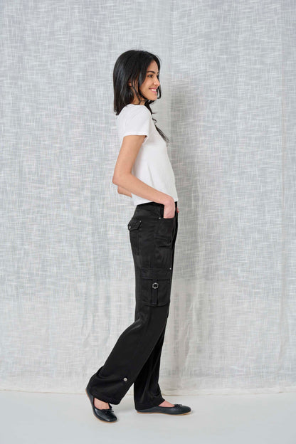 Solid Cupro Pant